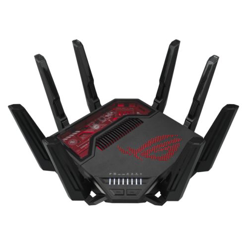 Asus (ROG Rapture GT-BE19000) BE19000 Tri-Band Wi-Fi 7 Gaming Router, 2x 10G Ports, 2.5G WAN, Game Acceleration, AiMesh, RGB Lighting Asus (ROG Rapture GT-BE19000) BE19000 Tri-Band Wi-Fi 7 Gaming Router, 2x 10G Ports, 2.5G WAN, Game Acceleration, AiMesh, RGB Lighting